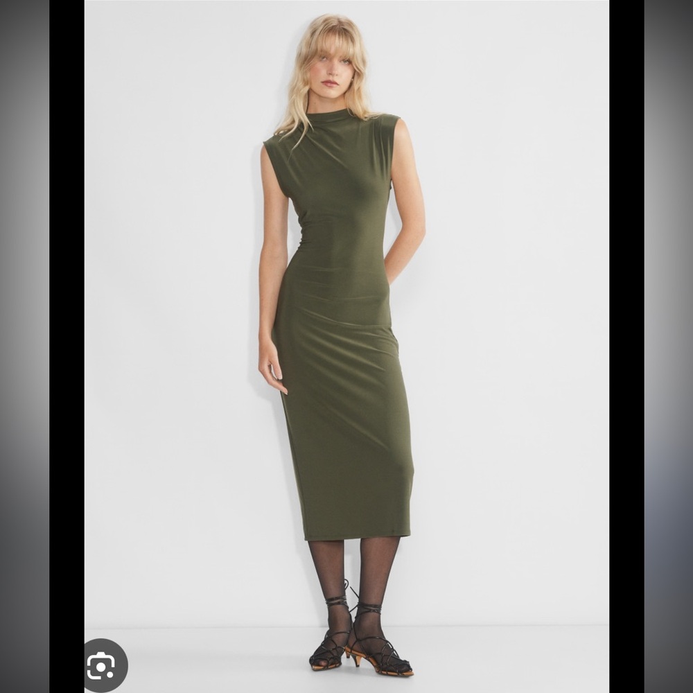 Wilfred Botanist Dress XS Dark Olive